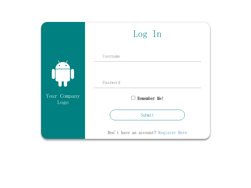 Home Bootstrap Login page